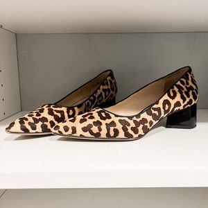 Franco Sarto Leopard Print Block Heel
